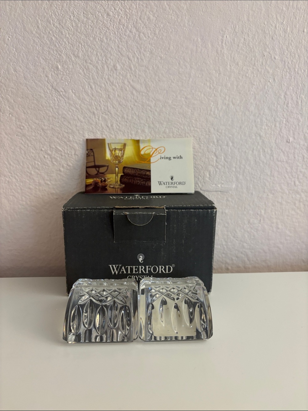 Waterford Clear Crystal Losmore Placecard holder